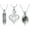 Silver-Black, variant on 3 Pack Urn Necklace for Her Hear / Teardrop / Cylinder Cremation Necklace for Ashes Of Loved Ones Family Keepsake Urn for Women Cremation Memorial Gifts