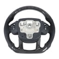 thumbnail image 4 of Customized Steering Wheel, Epoxy Coating Black Stitching Flat Bottom Car Carbon Fiber Steering Wheel  for Repair, 4 of 7