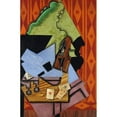 thumbnail image 3 of Juan Gris 17x24 Black Modern Framed Museum Art Print Titled - Violin and Playing Cards on a Table (1913), 3 of 5