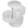thumbnail image 3 of Jewelry Box, 3 Layers 360 Degree Rotation Rotating Jewelry Box 8.3in Height Elegant Style  for Bathroom, 3 of 8