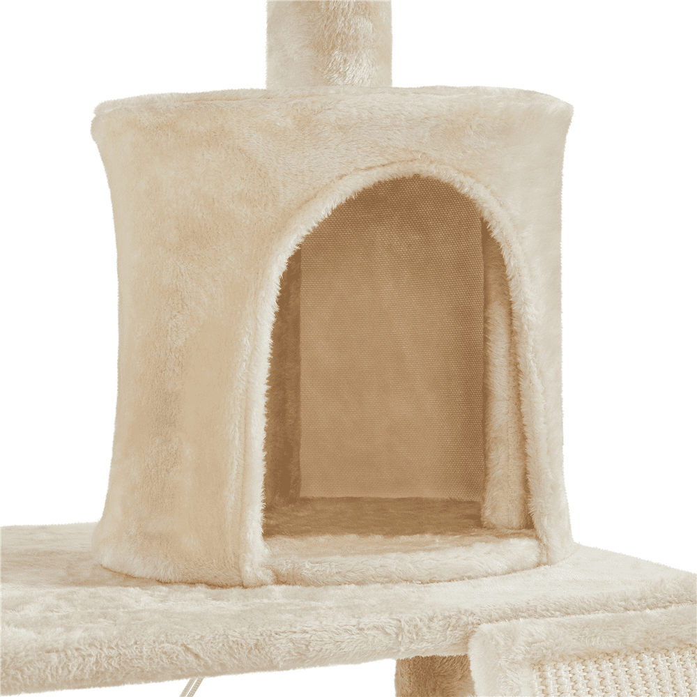 Renwick 63.5''H Multi Level Cat Tree Condo with Scratching Post, Beige