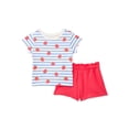 thumbnail image 2 of Wonder Nation Baby Girls Mix and Match Outfit Set, 8-Piece, Sizes 0M-24M, 2 of 9