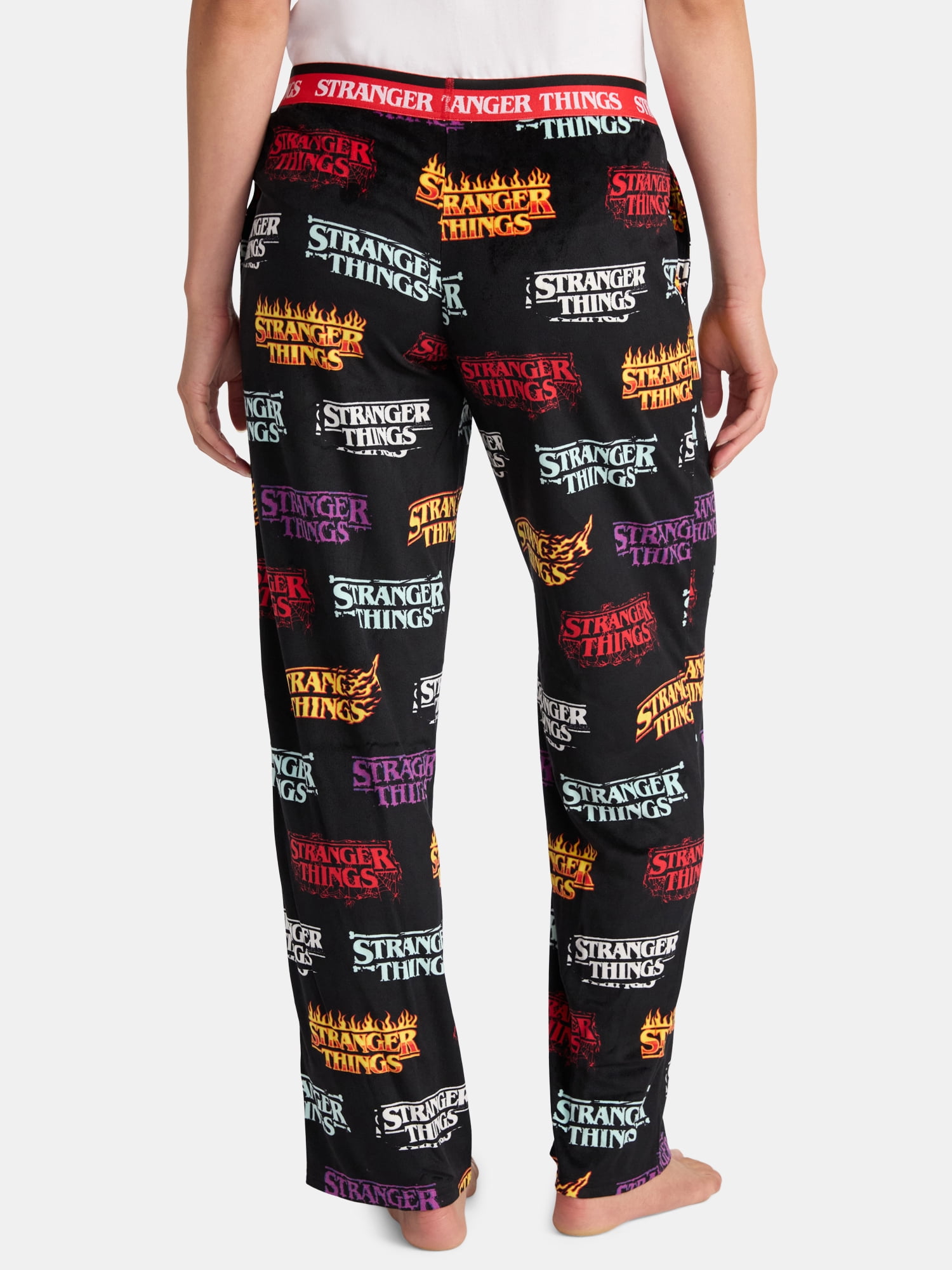 Netflix Stranger Things Women's and Women's Plus Velour Sleep Pants, Sizes XS-3X