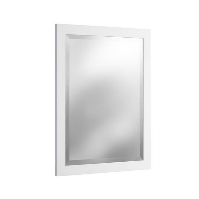 Alaterre AMIR0050 24 in. Beveled Bath Vanity Mirror, White
