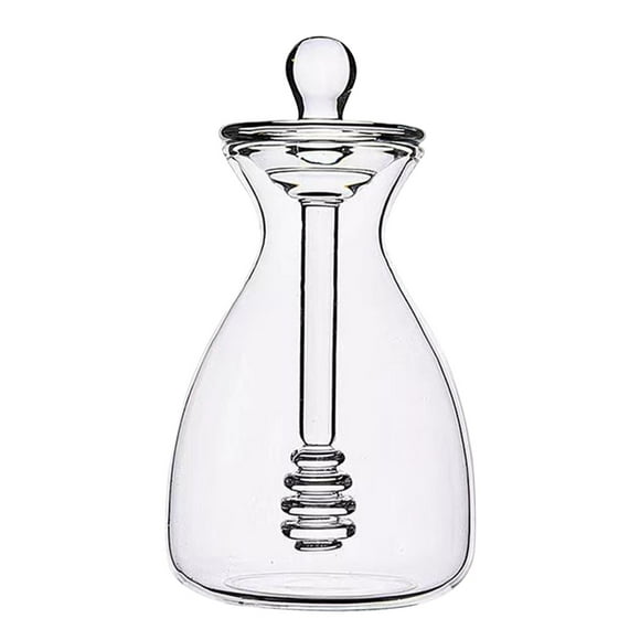 Glass Honey Pot Honey Pot Kitchen Accessories Liquids Honey, Snack, Spice Honey