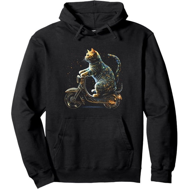 Ropa divertida para amantes de los gatos, regalo para montar a caballo con capucha