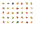 thumbnail image 3 of YEZDIX 35pcs-50pcs Colorful Fruit Stickers Waterproof for Laptops Suitcases, 3 of 5