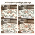 thumbnail image 7 of ODIKA Romantic Scroll Border Flower Trellis Bouquet Petal Vintage Girly Refined Stain Resistant Thin Throw for Entryway, Kitchen, Laundry Room, 7 of 7