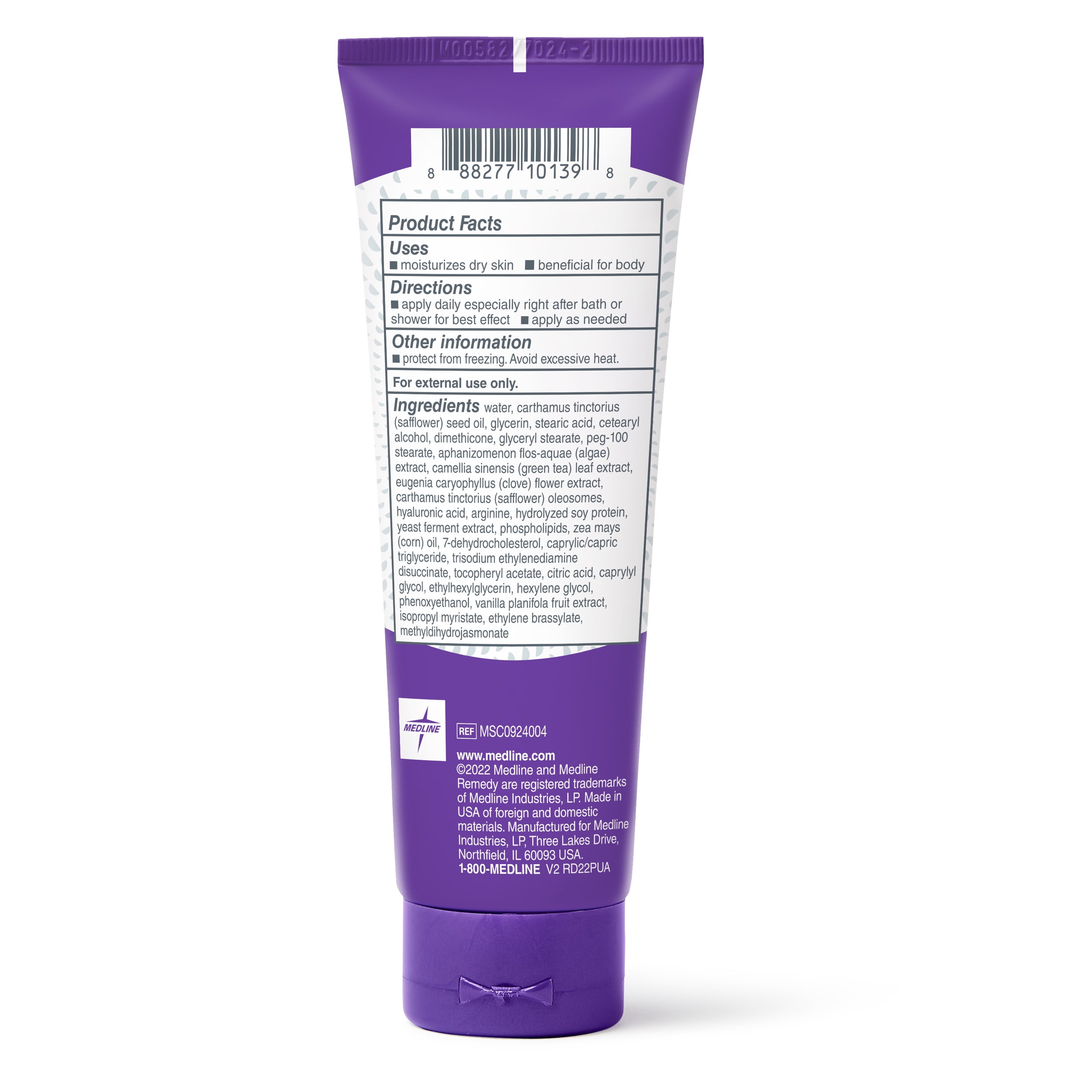 Medline Remedy Clinical Skin Cream, Vanilla Scent (4 fl oz), 12 Count, Moisturizing Face and Body Cream for All Ages
