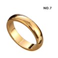 thumbnail image 3 of Minnieouse Adultos Fiesta Banquete Ceremonia Anillo Amantes Aleación Anillos modernos Diseño simple Mano Decoración Joyería Regalo de Ropa, zapatos y accesorios Miscelánea Oro talla 7, 3 of 6