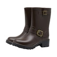 thumbnail image 2 of Botas de lluvia para mujer Zapatos de trabajo al aire libre antideslizantes marrón Yuyangstore Botas de lluvia para mujer, 2 of 7