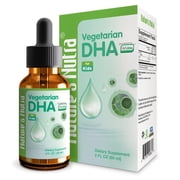 Nature's Nutra Vegetarian DHA, Premium Liquid Algae DHA for Baby, Infant, Kids and Children, Life'sDHA 100 mg, Pure Plant Source, 2 Fl Oz (60ml)