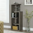 thumbnail image 3 of Set of Monarch Specialties, Accent Side Table, Bookcase, and Accent Table - Dark Taupe, 3 of 5