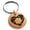 Rose, variant on Stainless Steel Camera Shutter Heart Engraved Small Medallion Circle Charm Keychain Keyring