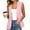 Pink, variant on Women's Soft Lightweight Sleeveless Blazer Vest, Single Button Lapel Collar with Pockets Breathable Casual Jacket for Summer White