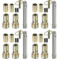 4 Packs TK95029 CAT 1 Quick Hitch Adapter Bushing Kit with S07070200 Top Link Pin and S07090100 Lynch Pin for Category 1 3-Point Quick Hitch and Tractor