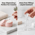 thumbnail image 3 of ROSEXIXI 11pcs 60ml Leakproof Travel Bottles, Refillable Squeezable Containers for Toiletries, Shampoo, Skin Care & Makeup, 3 of 6
