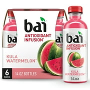 Bai Kula Watermelon Antioxidant Infusion Flavored Water, 14 fl oz, 6 Pack Bottles