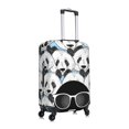 thumbnail image 3 of Kdxio Black Head Woman with Panda Hair Pattern Luggage Cover for Travel,Elastic and Durable,Fits 18-32 Inch,Anti-Scratch Suitcase Protector, 3 of 9