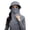 Ice silk sun hat dark gray, variant on Sun Hat with Face Cover Breathable Sun UV Protection Hood Full Head Face Cover with Neck Guard for Skiing