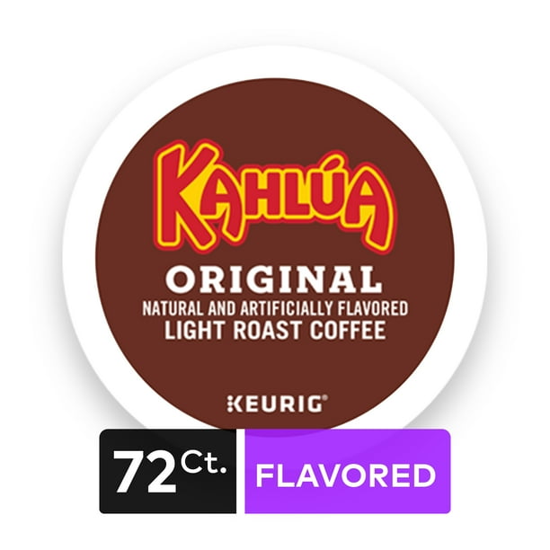 (4 Pack) Kahlua Coffee, Keurig KCup Pods, Light Roast, 18 Count