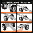 thumbnail image 6 of Vevor HLHMJLJ6INCHO9AC8V0 6 in. 600 lbs Load Adjustable Heavy Duty Rolling Hardware Sliding Gate Kit, 6 of 11