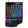 thumbnail image 3 of Ensemble Clavier Souris Rétroéclairé à une Main LED 35 Touches Mini Clavier Filaire USB, 3 of 9