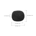 thumbnail image 2 of 20 PCS Foam Mic Cover Headset Microphone Windscreen Shield Protection 17mm Length, 2 of 2