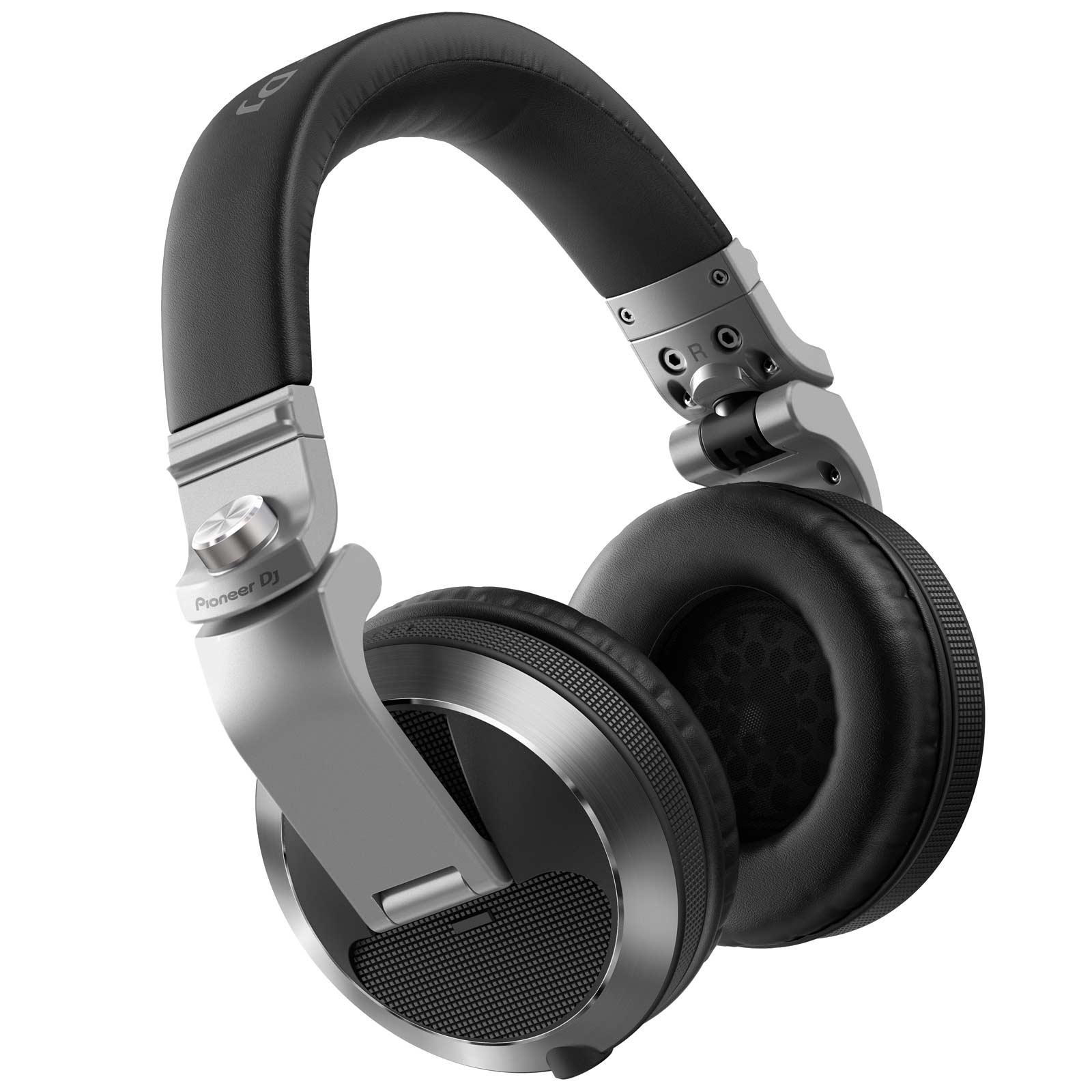 Pioneer DJ HDJ-X7 Professional Over-Ear Silver DJ Headphones with Headphone Gear Bag Package