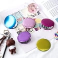 thumbnail image 4 of LEEYNEER Carry on Mirror Good Craftsmanship Portable Metal Double-sided Mini Folding Mirror for Travel, 4 of 8