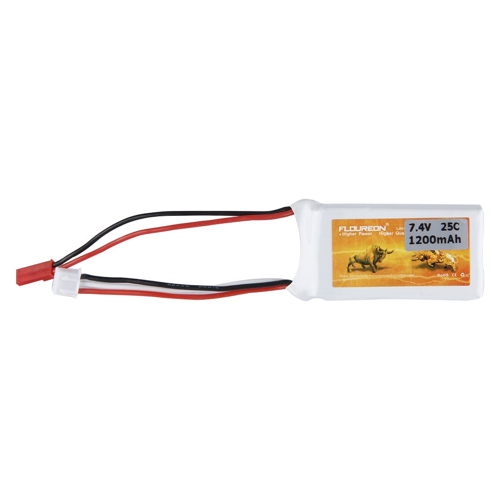 7.4V 2S 1200mAh 20C LiPO Battery JST plug for RC Model Airplane Helicopter Drone 
