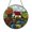 Acrylic 3.5 Inch, variant on Decorative Red Barn Stained Glass Window Hanging with Open Field Scene and Natural Light Balance