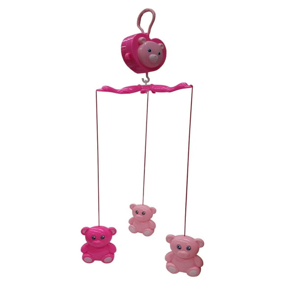 Movil para Cuna AEIOU  Giratorio Musical Oso Rosa