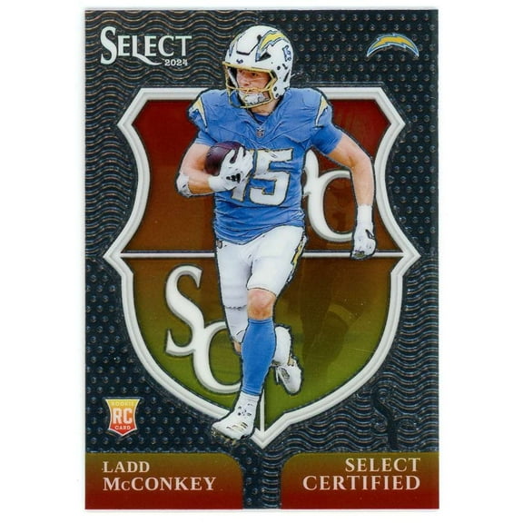 NFL 2024 Panini Select Football Certified Ladd McConkey #16 (Rookie)