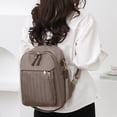 thumbnail image 4 of Stylago Fashion Backpack Purse for Women Versatile Detachable Strap Crossbody Bags Ladies Multiple Zip Pockets Travel Daypack Brown, 4 of 6