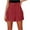 Red, variant on aidice Summer Womens Shorts Cotton Linen Lightweight Loose Casual Drawstring High Waisted Ruched Shorts