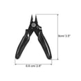 thumbnail image 2 of Uxcell Mini Wire Cutter with Lock Flush Cutter Side Nipper Diagonal Cutting Plier Wire Snip, 2 of 5