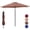 Khaki, variant on Gianna 7.5ft Patio Umbrella with Tilt and Crank Button & 8 Sturdy Ribs Waterproof, Patio Table Umbrella Perfect for Poolside, Terrace, Beach and Outdoor Restaurant, Navy Blue