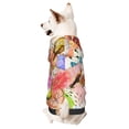 thumbnail image 5 of Uemuo Flowers And Birds Watercolor for Winter Dog Hoodie Sweatshirts with Pockets Warm Dog Clothes for Small Dogs Chihuahua-XX-Large, 5 of 8
