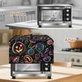 thumbnail image 5 of FOR U DESIGNS Jack-o'-lantern Mushroom Print Microwave Oven Cover Washable Microwave Dust Covers Protector All-Season Microwave Dust Covers Cloth Halloween Decor(18.25" W x 14.5" D x 11" H)-S, 5 of 8