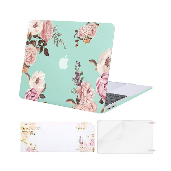 Mosiso Case for MacBook Air 13 inch 2022 2021 2020 2019 2018 Release A2337 M1 A2179 A1932 Retina Display Touch ID, Plastic Hard Shell Case&Keyboard Cover&Screen Protector