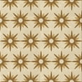 thumbnail image 1 of Ahgly Company Indoor Square Patterned Khaki Gold Area Rugs, 8' Square, 1 of 1