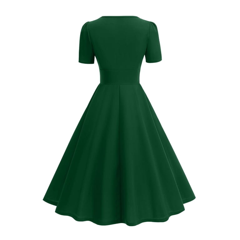 windsor blue bridesmaid dress Unique Vintage 1950s Teal Sweetheart Swing Dress M/8-10 main image 1