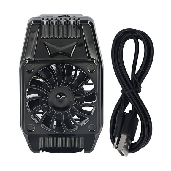 Phone Cooler for Gaming, Phone Cooler, Phone Cooling Fan, Phone Clip Cooler Low Operation Noise Rapid Cooling Gaming Phone Heatsink Cooling Fan for Home Live Streaming [black]