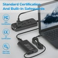 thumbnail image 5 of 65W 45W Laptop Charger USB C Type C for Dell Latitude 5420 5520 7390 7420 XPS 12 9250 13 9350 9360 Chromebook 3100 5190 LA65NM190 Adapter Power Cord, 5 of 6