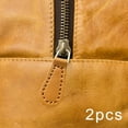 thumbnail image 1 of 2 tiradores de cremallera de piel sintética para reparación, etiquetas para equipaje, bolsos, mochilas, maletas y chaquetas. Marrón claro, 1 of 8