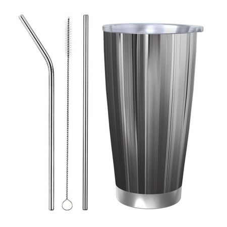 

Matuu Monochrome Abstract Lines for 20oz Durable Thermal Cups Keep Drinks Cold and Hot Insulated Car Mug with Lid-Straw Three-piece Set