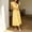 Yellow, variant on Ovbmpzd Maxi Summer Dresses for Women 2026 Yellow Tea-Length Striped Peasant Dresses V-Neck Casual Sleeveless Dresses Dresses,S
