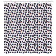 thumbnail image 2 of Ambesonne Easter Shower Curtain, Egg Characters Hearts Art, 69"Wx84"L, Navy Blue and Burnt Orange, 2 of 4