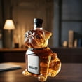 thumbnail image 5 of RBCKVXZ Wildlife Shaped Whiskey High Borosilicate Glass Bottle, Funny Whiskey Decanter Gifts for Men, Husband, Unique Engraved Whiskey Glasses, Home Bar Decoration for Whiskey Lovers (Dog), 5 of 7
